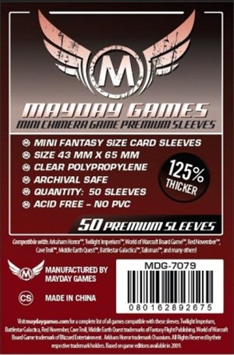 Mayday Premium Mini Chimera 50 Card Sleeves 43mm x 65mm