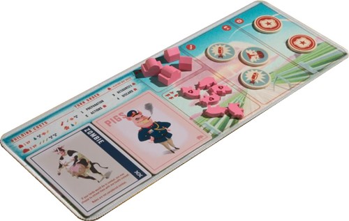 MEDFR04 Farms Race Board Game: 5 Player Mats published by Medium Brow