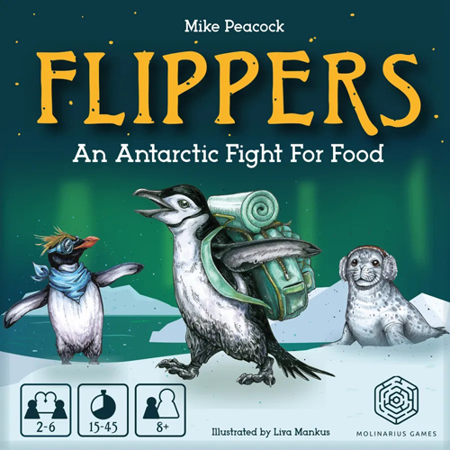 2!MLGFLP001 Flippers Card Game published by Molinarius Games