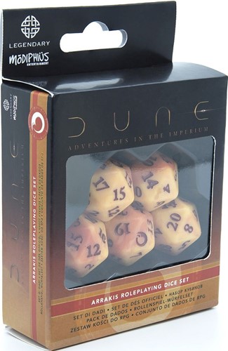 MUH052171 Dune RPG: Arrakis Dice Set published by Modiphius