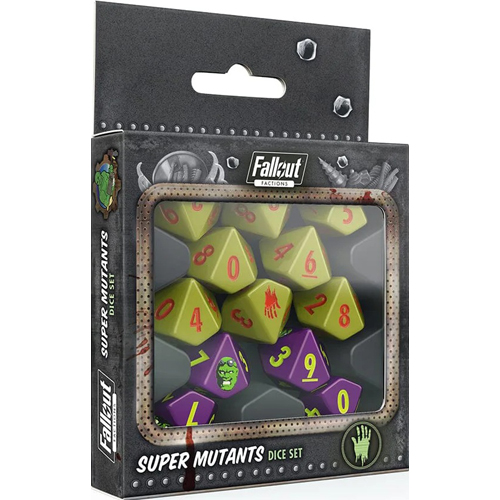 1!MUH107028 Fallout Factions Dice Sets: Super Mutants published by Modiphius