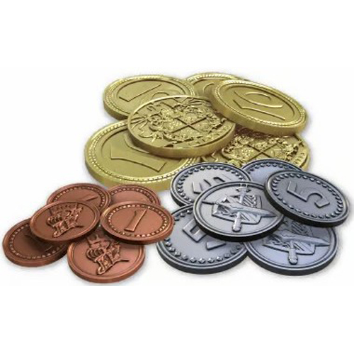 2!NGSH09 Synchro Horizon Board Game: Metal Coins Box published by New Game Entertainment