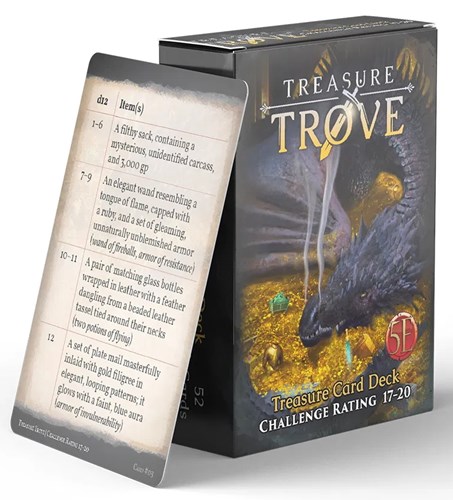 NRG1028 Dungeons And Dragons RPG: Treasure Trove Challenge Rating 17 to 20 Deck published by Nord Games
