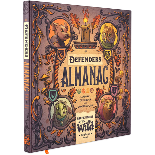 2!OGALM2501 The Defenders Almanac Hardcover Guidebook published by Outlandish Games