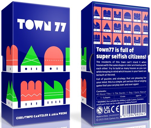 OINT77 Town 77 Board Game published by Oink Games