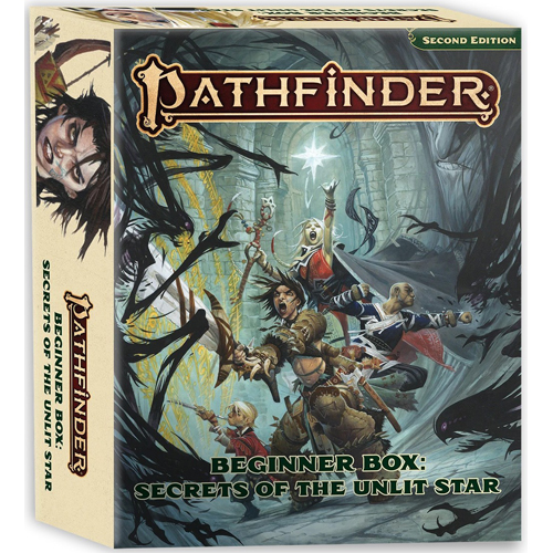 PAI12013BX Pathfinder RPG 2nd Edition: Beginner Box: Secrets Of The Unlit Star published by Paizo Publishing