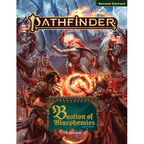 PAI15224HC Pathfinder RPG 2nd Edition: Bastion Of Blasphemies Adventure Path published by Paizo Publishing