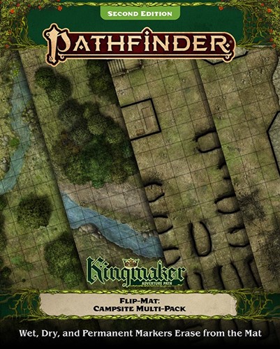 PAI2028 Pathfinder RPG: Flip-Mat: Kingmaker Adventure Path Campsite Multi-Pack published by Paizo Publishing