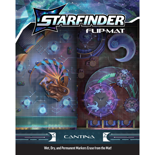 2!PAI21010FM Starfinder RPG: Flip-Mat Cantina published by Paizo Publishing