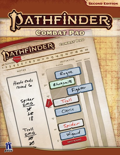 PAI2203 Pathfinder RPG 2nd Edition: Combat Pad published by Paizo Publishing