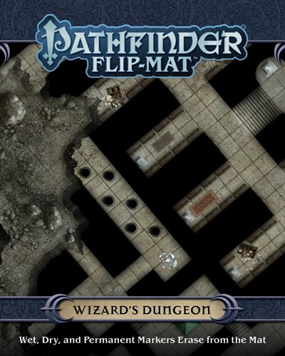 PAI30094 Pathfinder RPG Flip-Mat Wizard's Dungeon published by Paizo Publishing