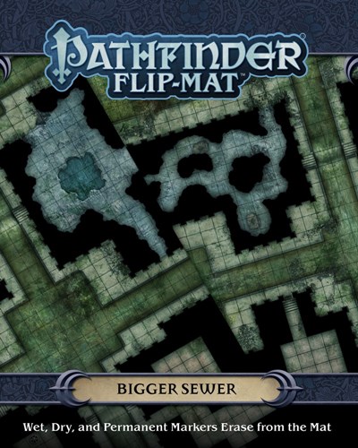 PAI30095 Pathfinder RPG Flip-Mat Multi-Pack: Bigger Sewer published by Paizo Publishing
