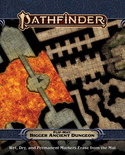 PAI30106 Pathfinder RPG Flip-Mat Bigger Ancient Dungeon published by Paizo Publishing