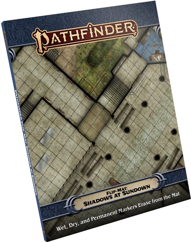 2!PAI30121 Pathfinder RPG Flip-Mat Shadows At Sundown published by Paizo Publishing