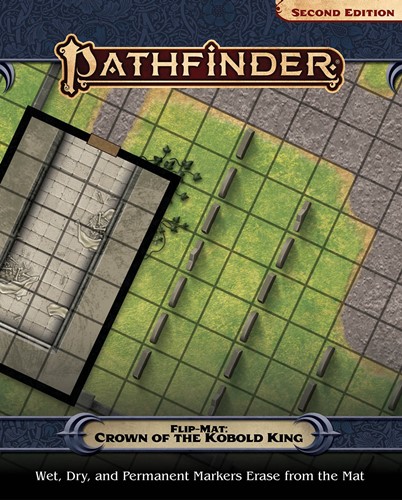 PAI30123 Pathfinder RPG Flip-Mat: Crown Of The Kobold King published by Paizo Publishing