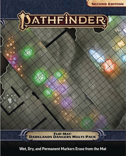 PAI30130 Pathfinder RPG Flip-Mat: Darklands Dangers Multi-Pack published by Paizo Publishing