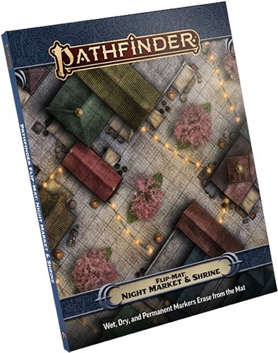 2!PAI30133 Pathfinder RPG Flip-Mat: Night Market And Shrine published by Paizo Publishing