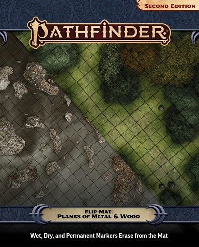 2!PAI30134 Pathfinder Flip-Mat: Planes Of Metal And Wood published by Paizo Publishing