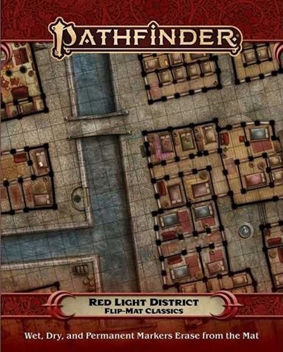 PAI31033 Pathfinder RPG Flip-Mat Classics: Red Light District published by Paizo Publishing