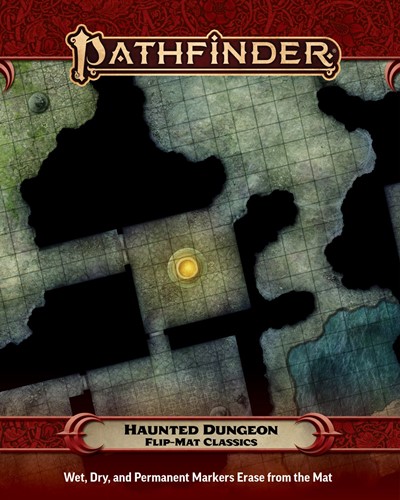 PAI31045 Pathfinder RPG Flip-Mat Classics: Haunted Dungeon published by Paizo Publishing