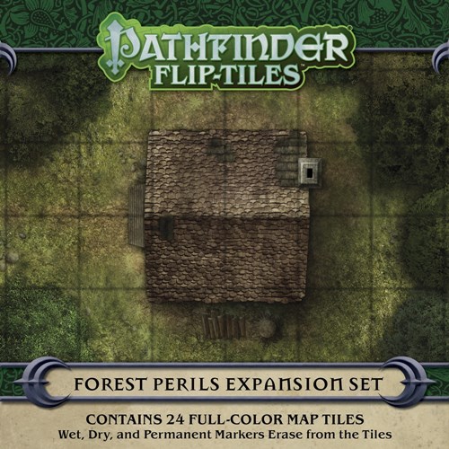PAI4076 Pathfinder RPG Flip-Tiles: Forest Perils Expansion published by Paizo Publishing