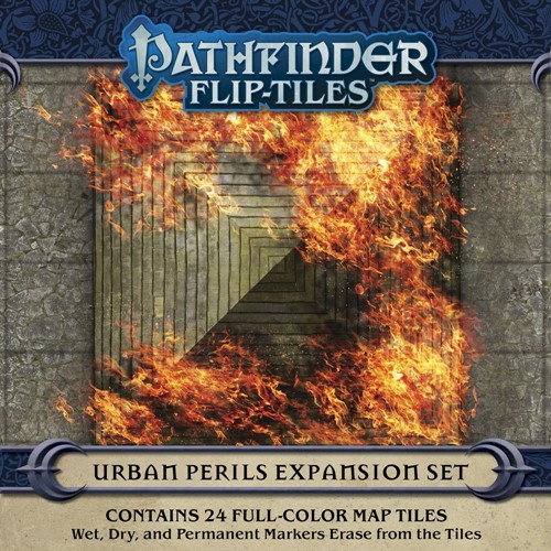PAI4078 Pathfinder RPG Flip-Tiles: Urban Perils Expansion published by Paizo Publishing