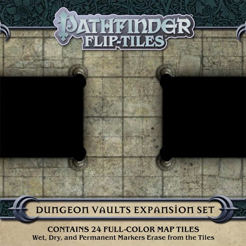 PAI4079 Pathfinder RPG Flip-Tiles: Dungeon Vaults Expansion published by Paizo Publishing