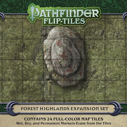 PAI4080 Pathfinder RPG Flip-Tiles: Forest Highlands Expansion published by Paizo Publishing