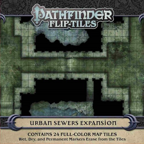 PAI4081 Pathfinder RPG Flip-Tiles: Urban Sewers Expansion published by Paizo Publishing