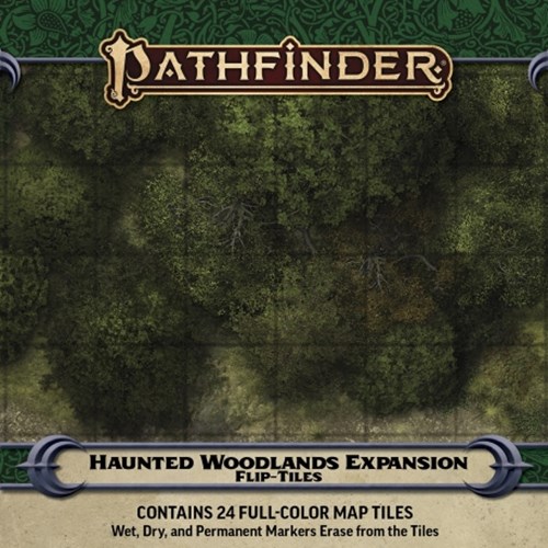 PAI4085 Pathfinder RPG Flip-Tiles: Haunted Woodlands Expansion published by Paizo Publishing