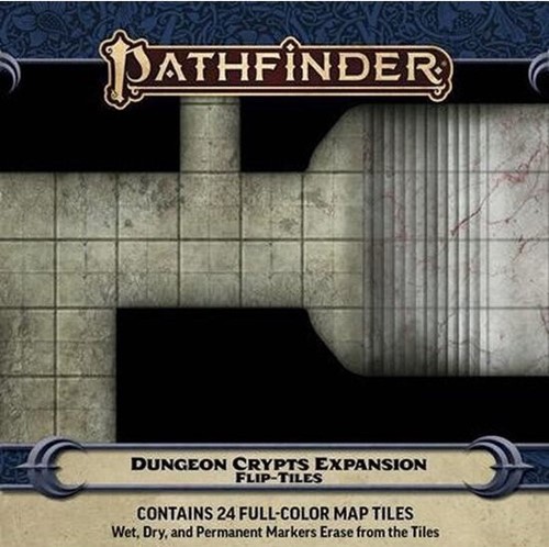 PAI4093 Pathfinder RPG Flip-Tiles: Dungeon Crypts Expansion published by Paizo Publishing