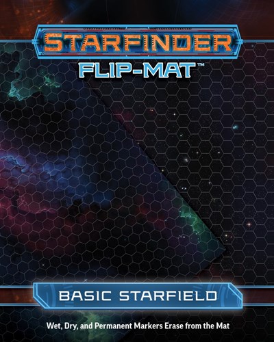 PAI7302 Starfinder RPG: Flip-Mat Basic Starfield published by Paizo Publishing