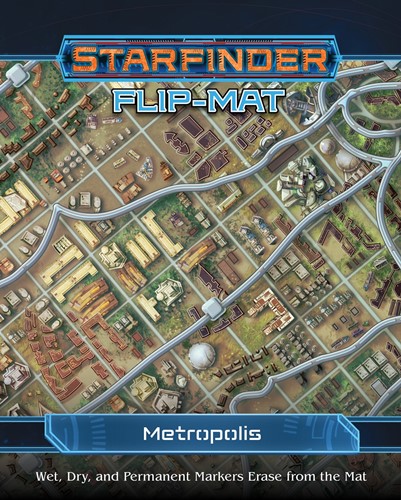 PAI7334 Starfinder RPG: Flip-Mat Metropolis published by Paizo Publishing