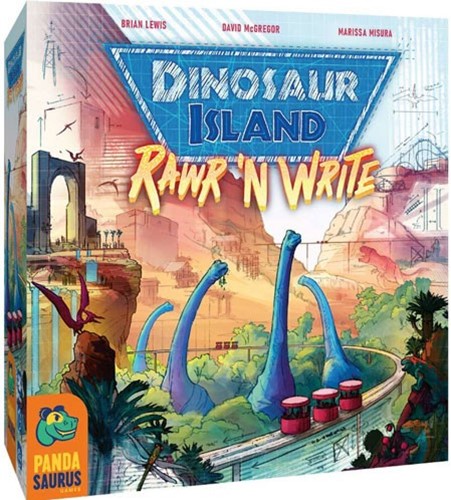 PAN202107 Dinosaur Island Board Game: Rawr n Write published by Pandasaurus Games