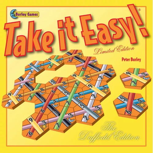 PBTAKEAS Take It Easy Board Game Daffodil Edition published by Pete Burley