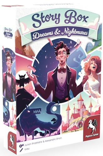 2!PEG18351USA Story Box Board Game: Dreams And Nightmares published by Pegasus Spiele