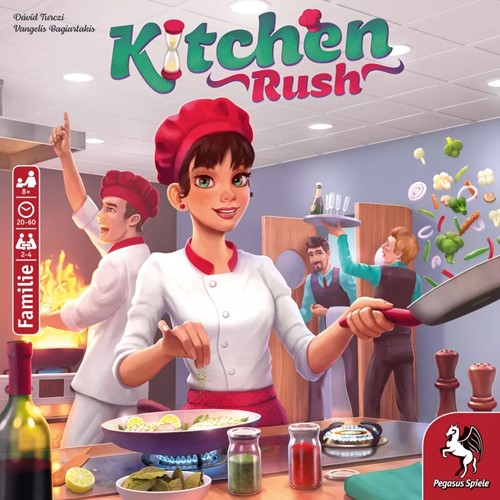 PEG51223E Kitchen Rush Board Game published by Pegasus Spiele