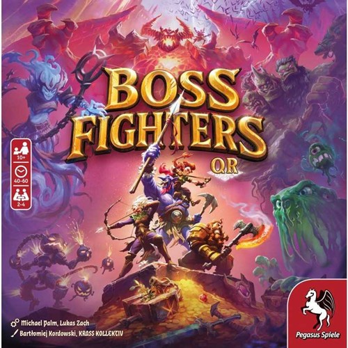 2!PEG51270E Boss Fighters QR Card Game published by Pegasus Spiele
