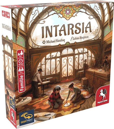 2!PEG57821E Intarsia Board Game published by Pegasus Spiele