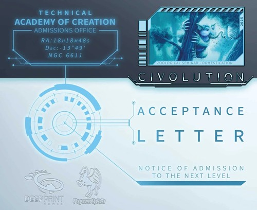 2!PEG57830E Civolution Board Game: Acceptance Letter Expansion published by Pegasus Spiele