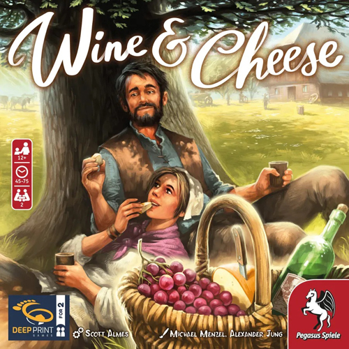 PEG57831E Wine And Cheese Board Game published by Pegasus Spiele