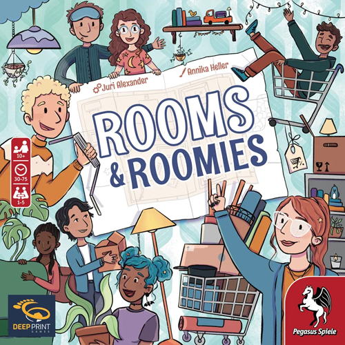 2!PEG57834E Rooms And Roomies Board Game published by Deep Print Games