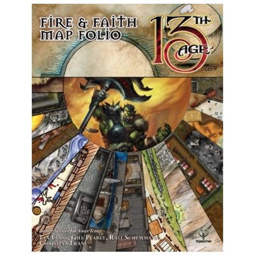 2!PEL13A13M 13th Age RPG: Fire And Faith Map Folio published by Pelgrane Press