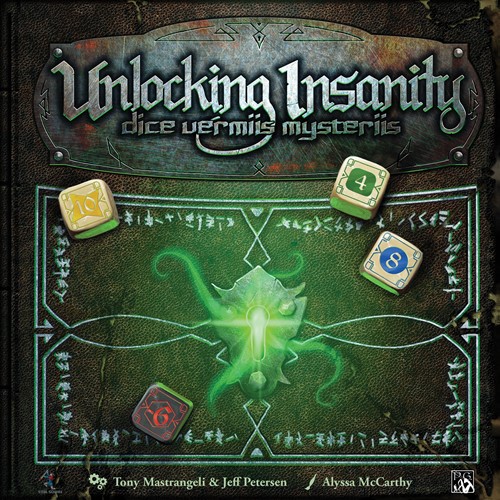 2!PETWG1 Unlocking Insanity: Dice Vermiis Mysteriis Dice Game published by Petersen Entertainment