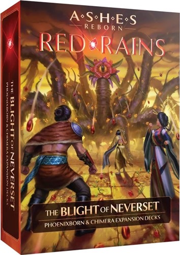 PHG12275 Ashes Reborn Card Game: Red Rains - The Blight Of Neverset - Phoenixborn And Chimera Expansion Decks published by Plaid Hat Games