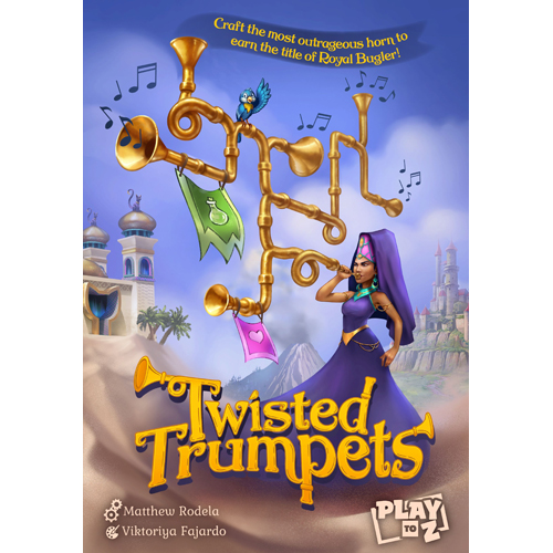 1!PTZ73409 Twisted Trumpets Card Game published by Play to Z