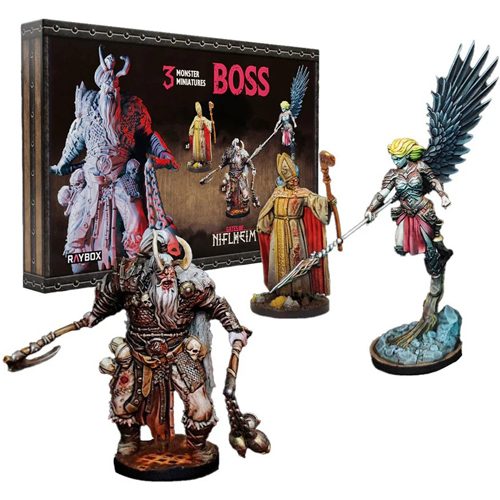 1!PUGON153M Gates Of Niflheim Board Game: Boss Miniatures Set published by Raybox Games