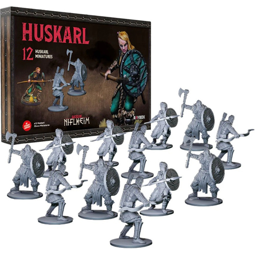 1!PUGON155M Gates Of Niflheim Board Game: Huskarl Miniatures Set published by Raybox Games
