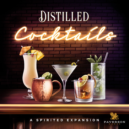 2!PVG01011 Distilled Card Game: Cocktails Expansion published by Paverson Games