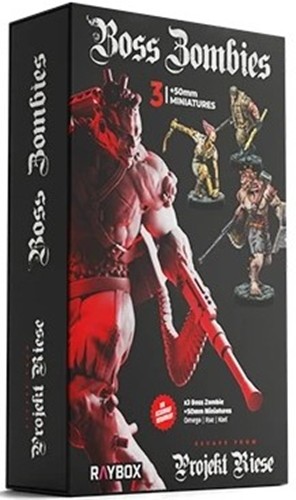 2!RBXEFPR253M Escape From Projekt Riese Board Game: Boss Zombies Miniatures Set published by Raybox Games
